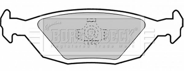 BORG & BECK Комплект тормозных колодок, дисковый тормоз BBP1252